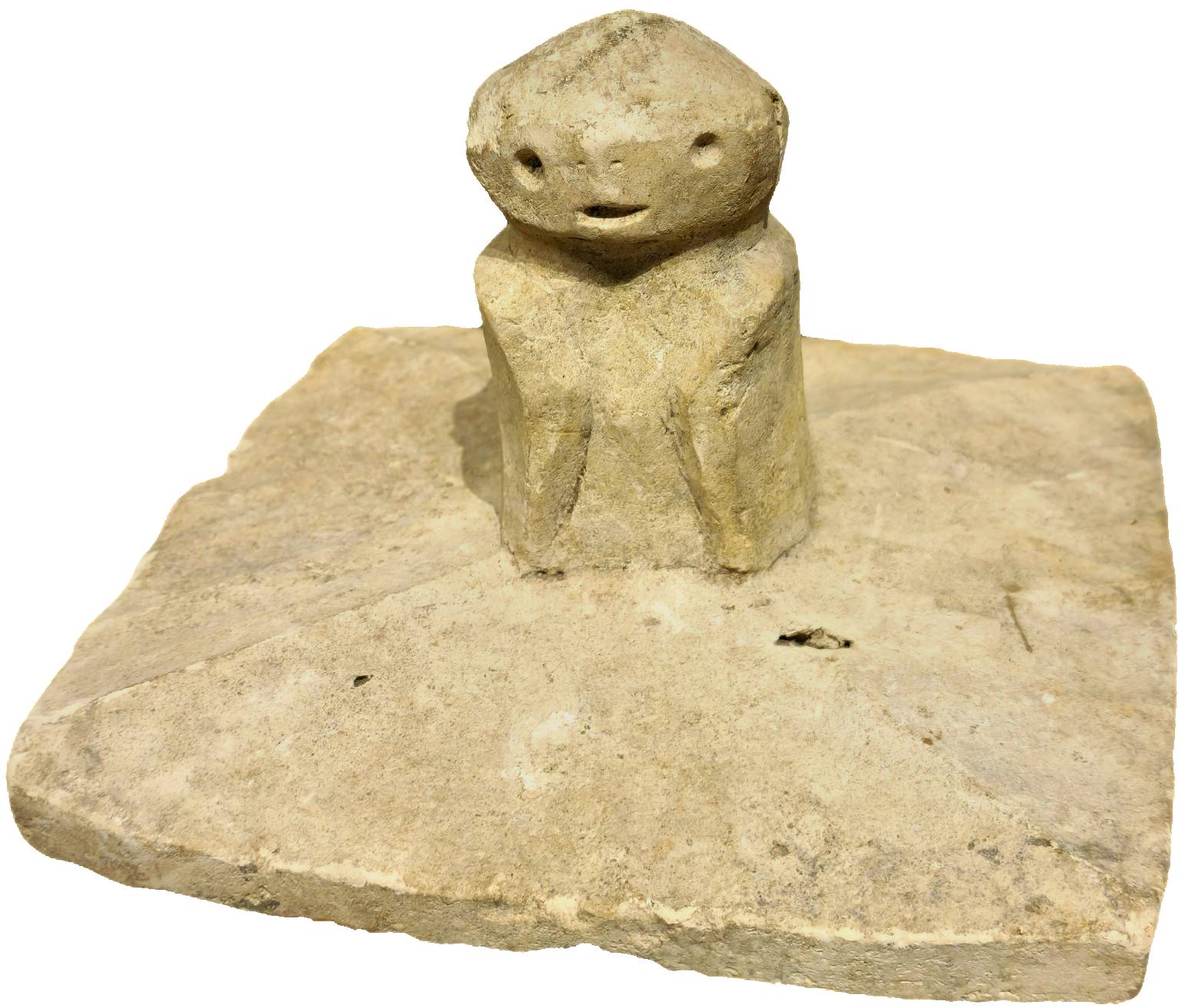Another example of anthropomorphic jar cover.